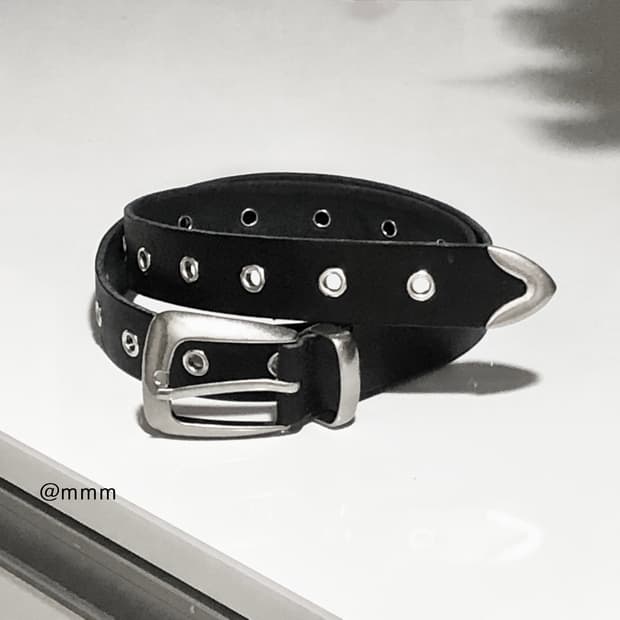 [Unisex] 아일렛 웨스턴 레더 벨트