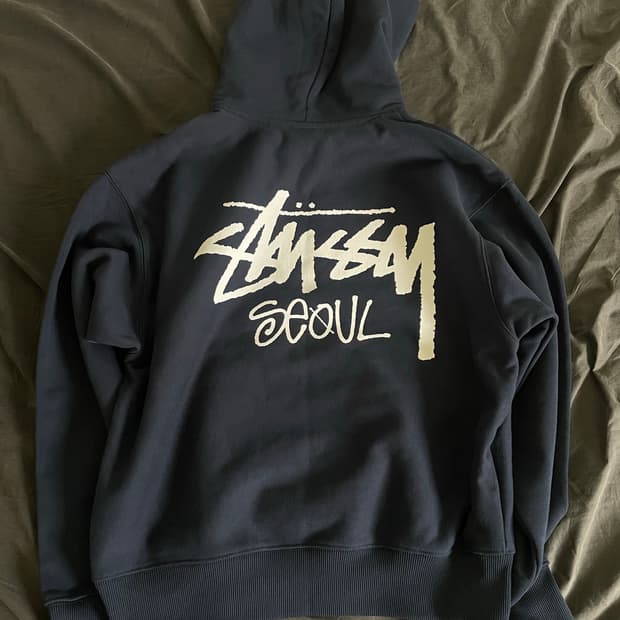 Stussy seoul hoodie navy M