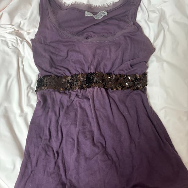 빈티지 스팽글 캐미솔 톱