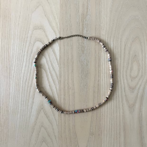 Handmade 나무 비즈 목걸이