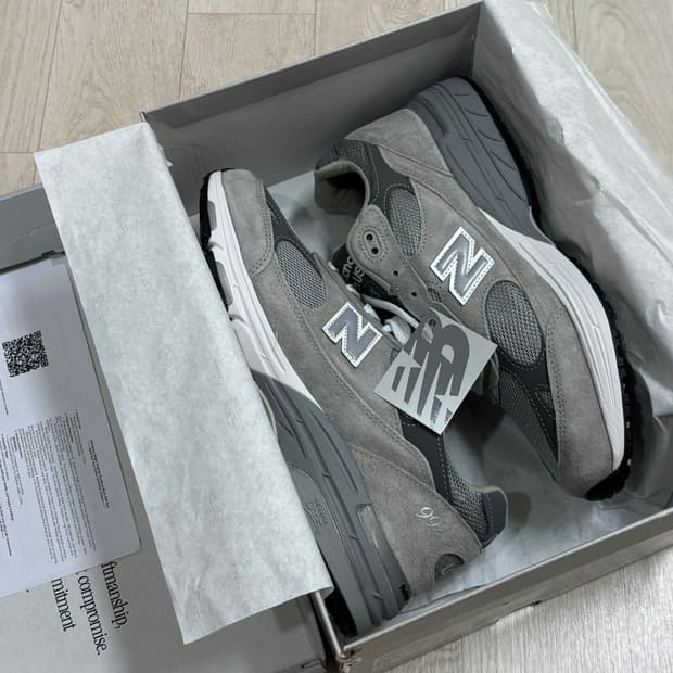 Usa 뉴발란스 993 그레이 275 풀박 새상품