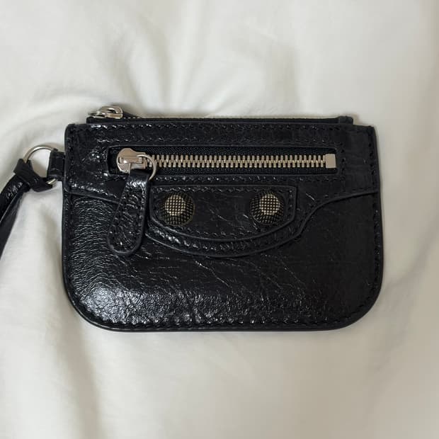 발렌시아가 르 카골 카드지갑 코인 퍼스 블랙