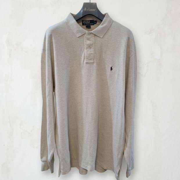 폴로 랄프로렌 베이지 긴팔 카라티 XL