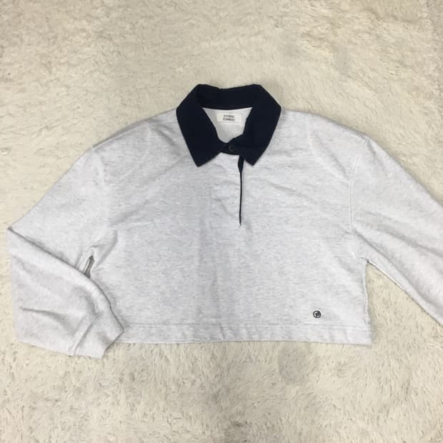 스튜디오톰보이 여성 크롭 카라넥티 DD14