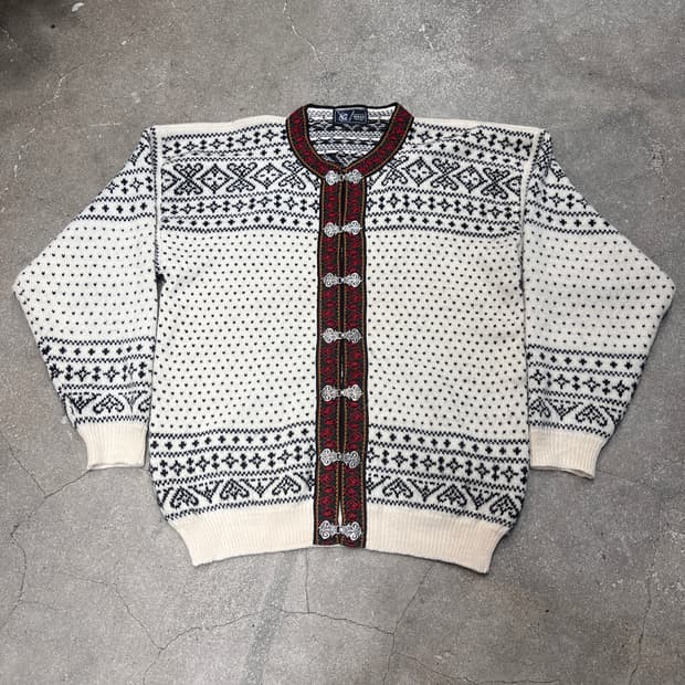 노르웨이 노르딕 울 가디건