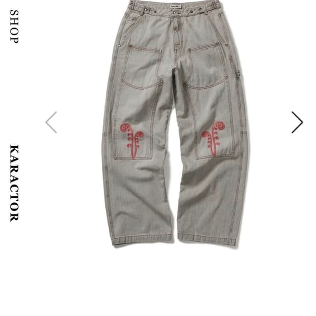 Ptery double knee pants Light gray 01 구매