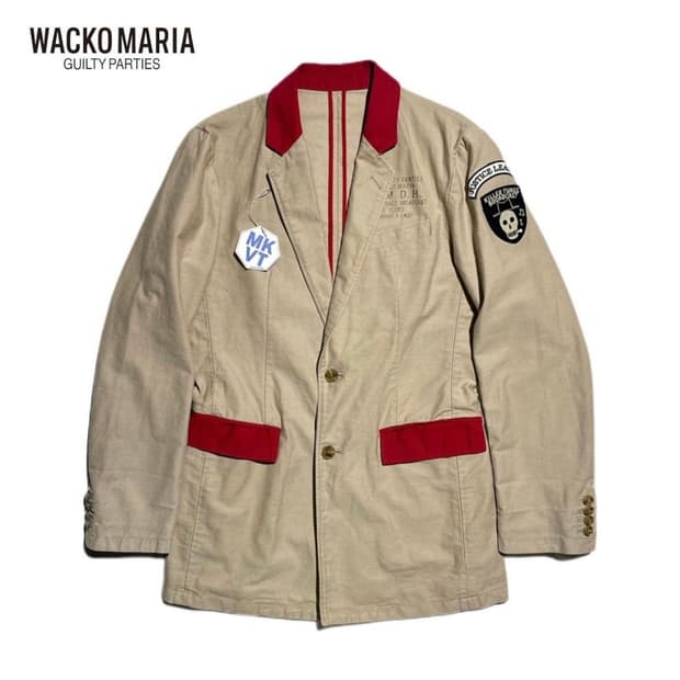 와코마리아 마리화나 프린트 웨스턴 블레이저