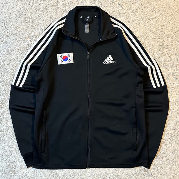 희귀) 아디다스 대한민국 국대 트랙탑 져지 블랙