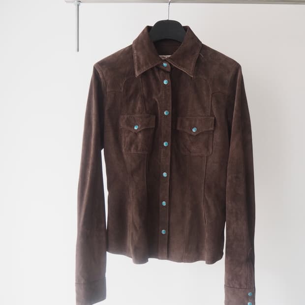 RACY RADIANT suede western shirt 