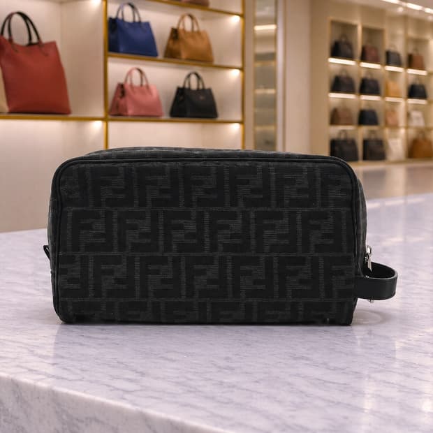 [A급] 펜디 FF 코스메틱 토일렛 지퍼 파우치 판매합니다!!!