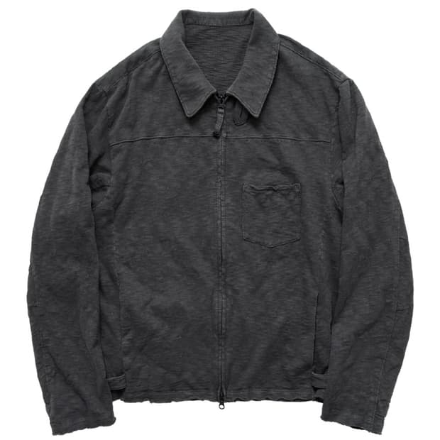 2) 폴리테루 슬럽 집 자켓 차콜