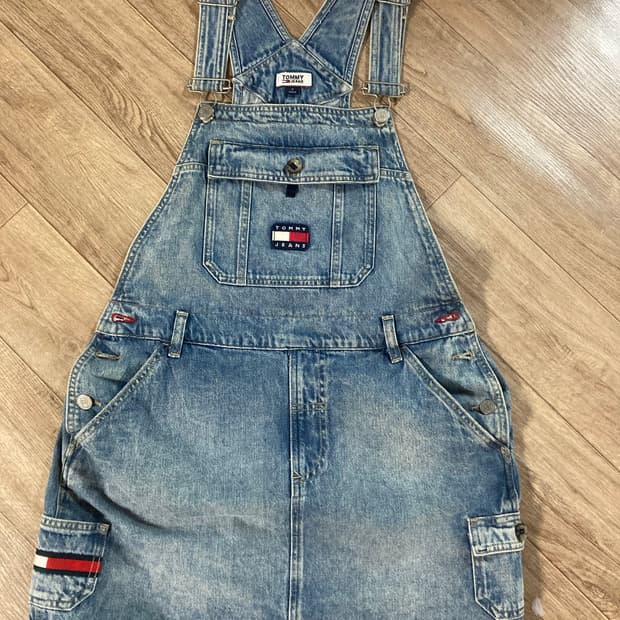 타미진스 로고 멜빵 원피스