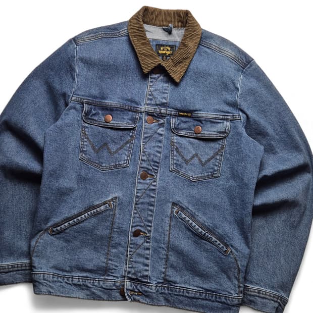 [M] 랭글러X빌라봉 코듀로이 카라 데님자켓