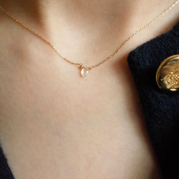 Ladicha 다이아몬드 원석 목걸이 18k