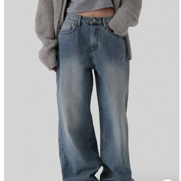 어텀 빈티지와이드데님