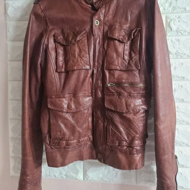 [수]남자 양가죽 자켓 M