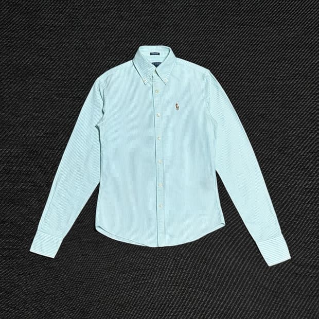 [M] Polo 폴로 랄프로렌 우먼즈 민트 스트라이프 옥스퍼드 셔츠