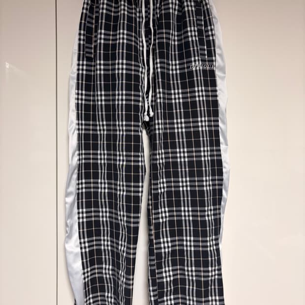 디프리크 트랙 체크팬츠 L