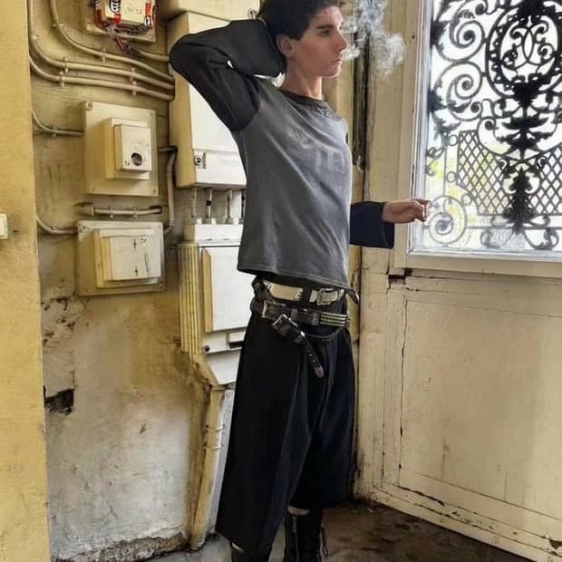 ( 초레어 ) Julius_7 09AW 런웨이 시그니처 부츠 42