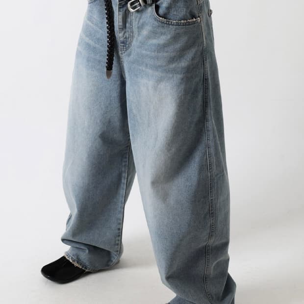 Infinity washing denim pants (lightblue)