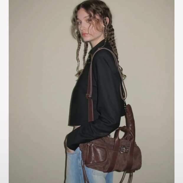 새상품)필인더블랭크 Gig 3-way Bag (brown) 브라운 백