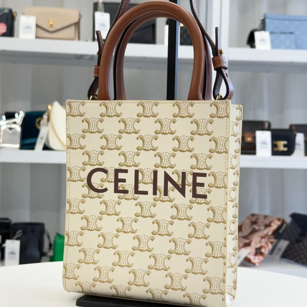 [미니] 셀린느 트리옹프 버티컬 카바스백