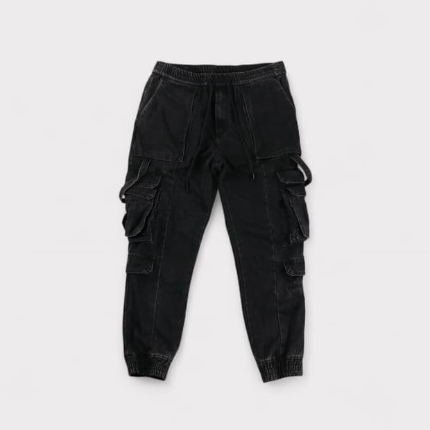 [48] 준지 19FW 흑청 멀티카고 조거팬츠