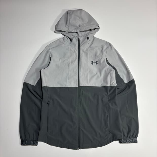 언더아머 투톤 후드 바람막이 자켓