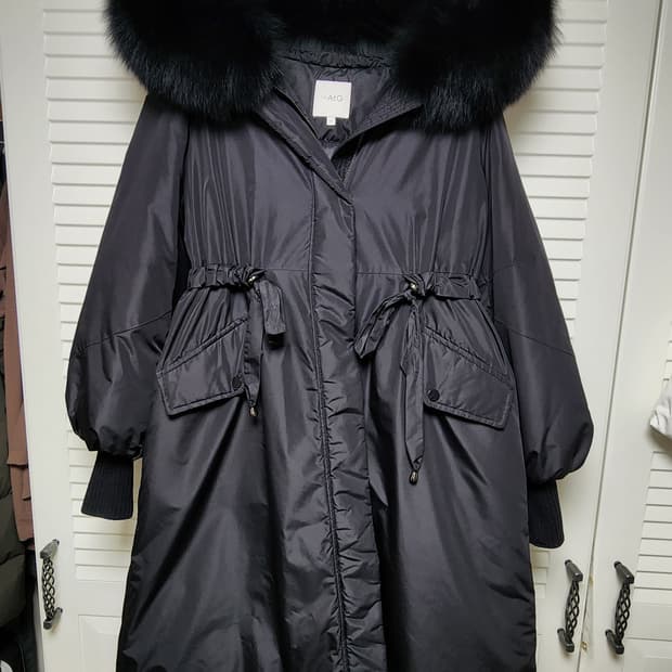 더엣지 폭스 퍼  오리털 롱 패딩