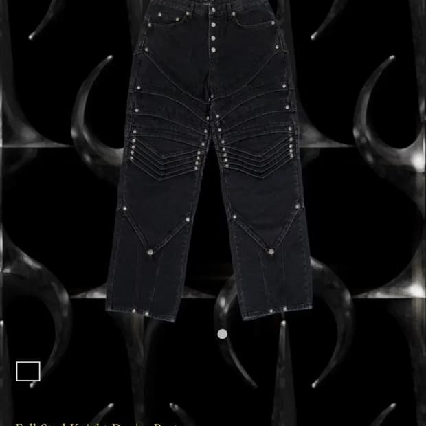 [3] 떠그클럽 풀스터드 데님팬츠 