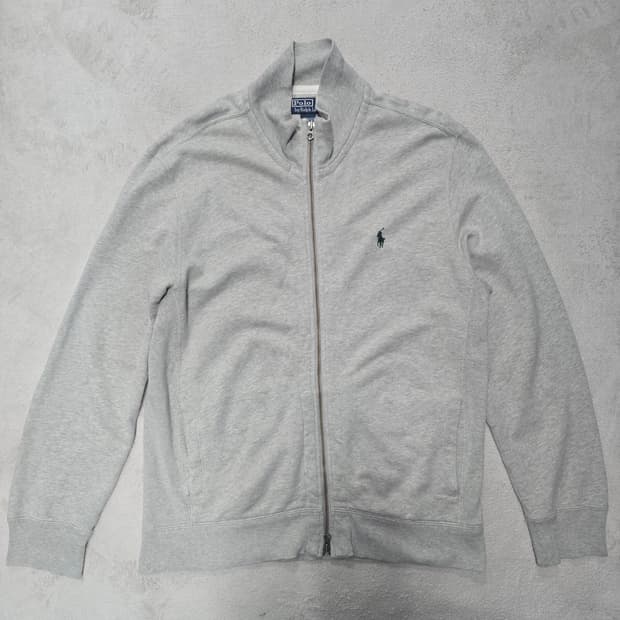 폴로랄프로렌 그레이 2way 니트 집업 XL