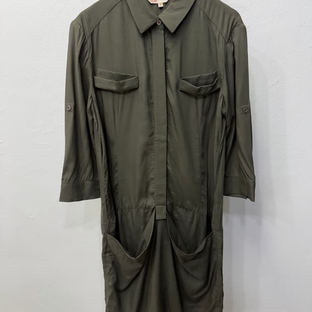 정품) maje 마쥬 카키색 셔츠 원피스 36