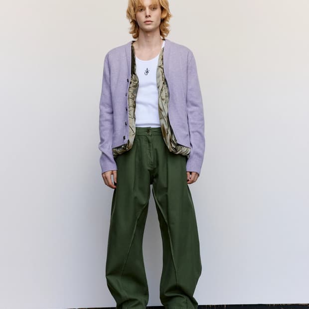 Jw anderson satin lined cardigan