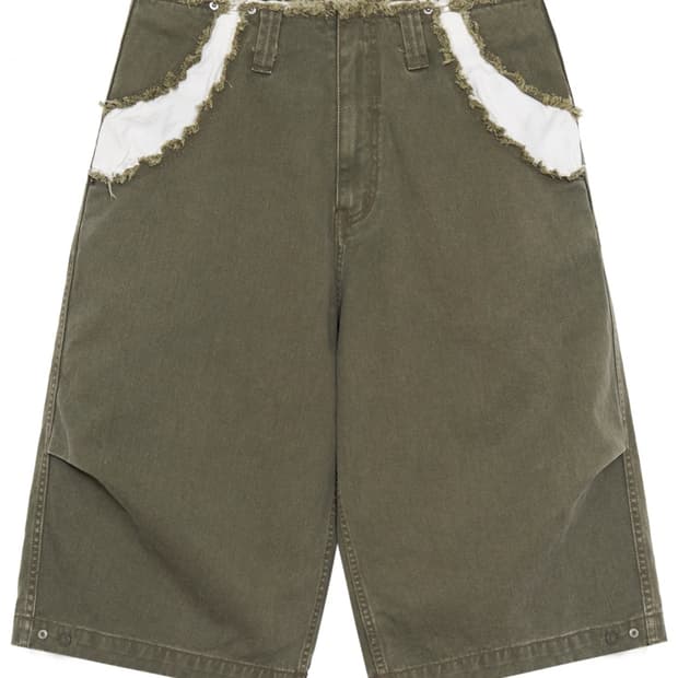 샵페어리 faerie cropped cut-off pants khaki