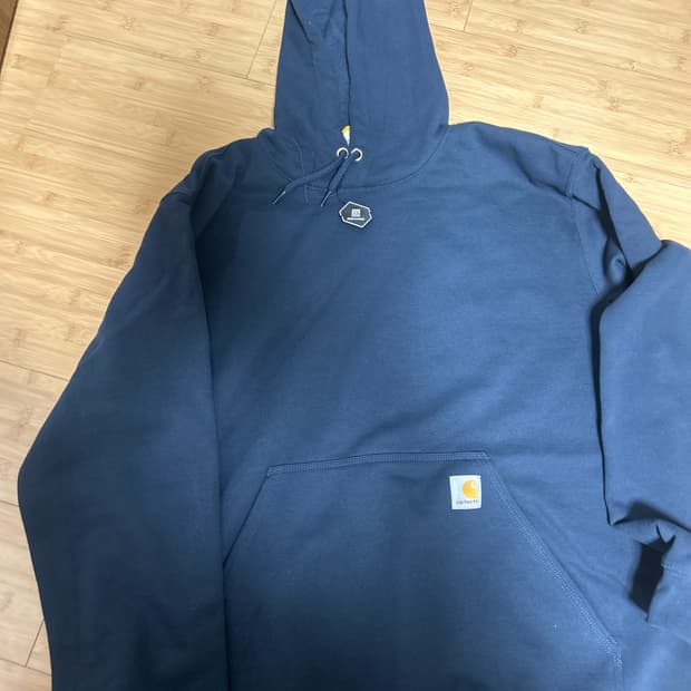 칼하트 루즈핏 미드웨이트 레귤러 후드 뉴 네이비