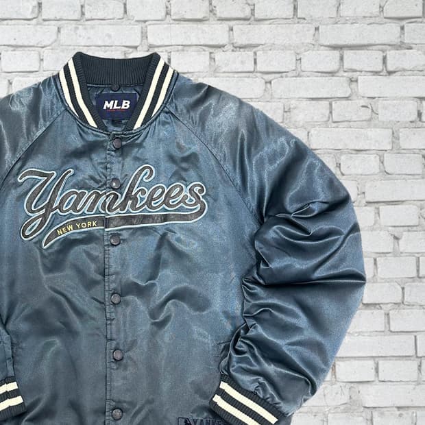 MLB 00s 올드스쿨 뉴욕양키스 누빔 야구점퍼 100