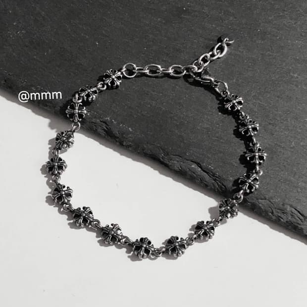 Chrome chain bracelet