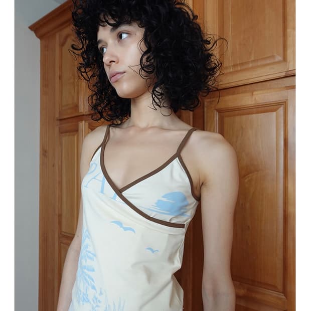 기준 Scenery Wrap Tank Top Butter