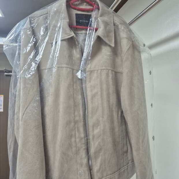 마인드브릿지 스웨이드 집업 트러커 라이트베이지 새상품