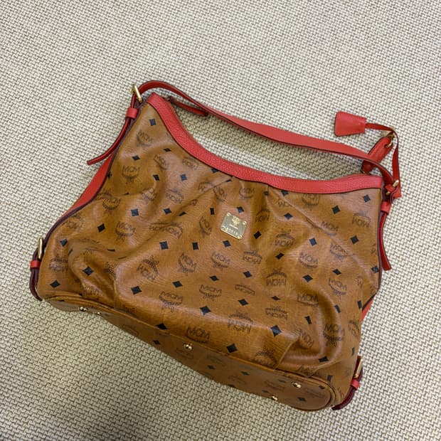 실측확인 MCM 호보백 숄더백 0608D2