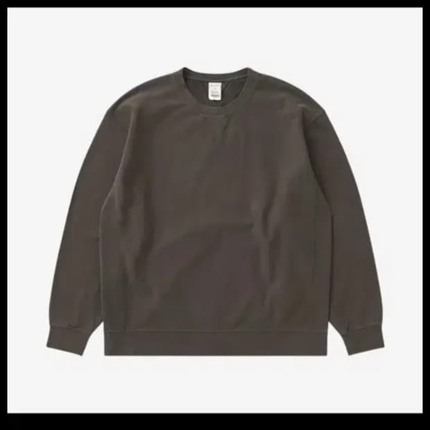 24fw 카키스 스웻셔츠 차콜 m 사이즈