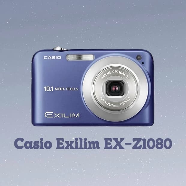 [작례O] 카시오 엑슬림 EX-Z1080 블루 빈티지 카메라 z1050