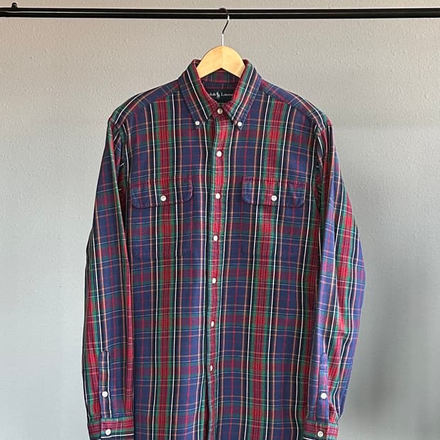 [S]폴로 랄프로렌 헤비 코튼 워크 셔츠