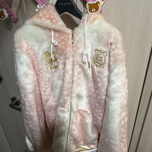 베이비메탈클럽 밤비돌 퍼자켓 핑크 