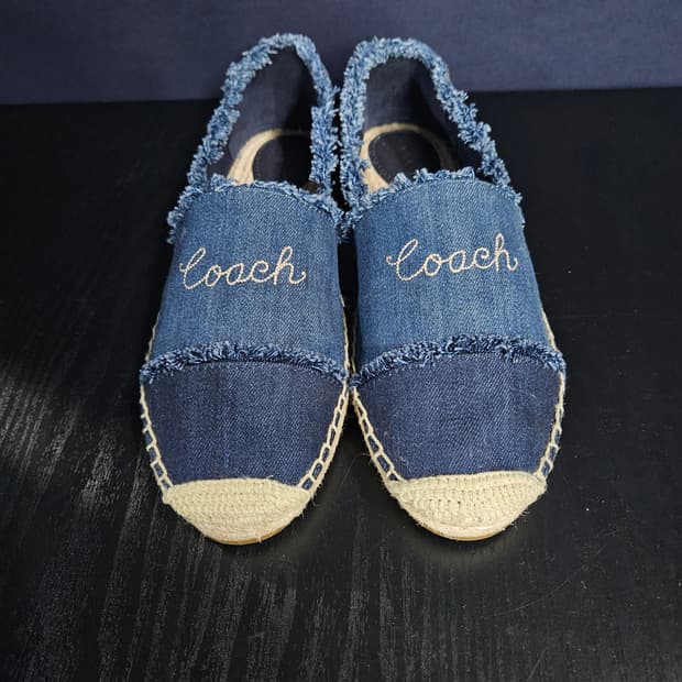 코치 에스파듀 블루 남성 발볼없는 260 슬립온 