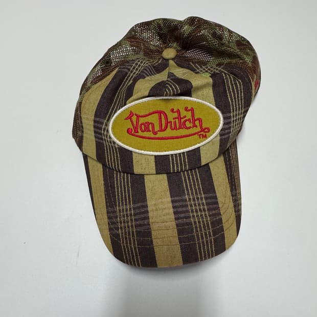 희귀!! 본더치 y2k 올드스쿨 카모 패턴 메쉬 볼캡