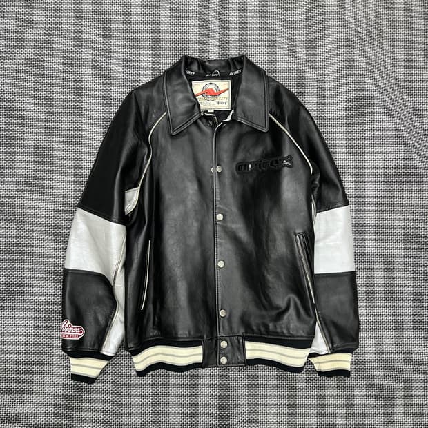 아비렉스 레더 바시티 자켓 L