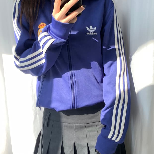 Adidas 아디다스 레알마드리드 퍼플네이비 트랙탑