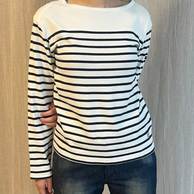 Beams heart Stripe Long Sleeve