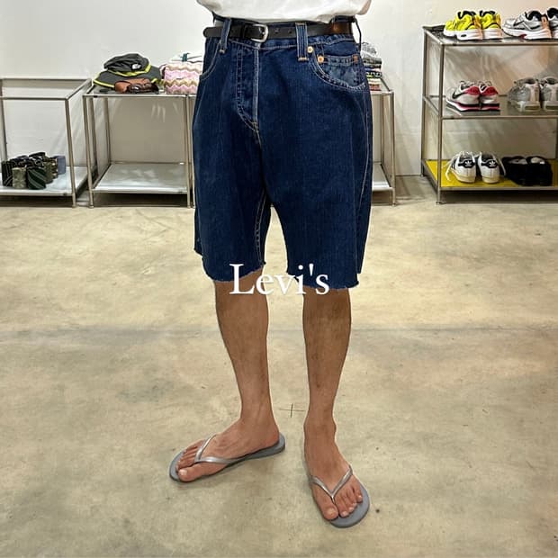 리바이스 컷팅 데님쇼츠